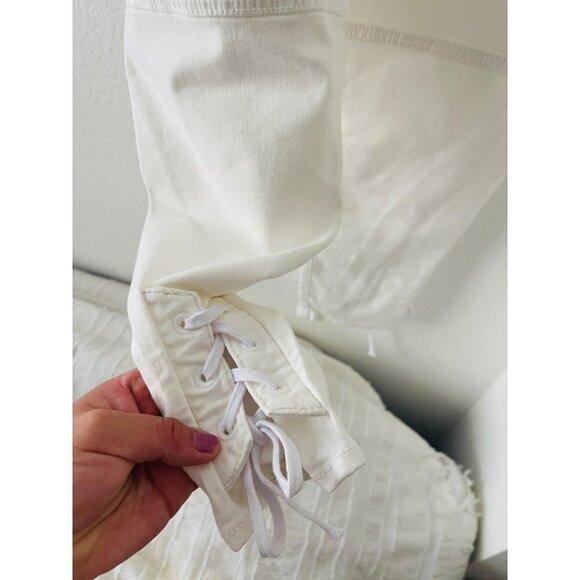 MOTHER Manhattan Rare High waisted Jeans With Laced Ankle Detail - Picture 3 of 11